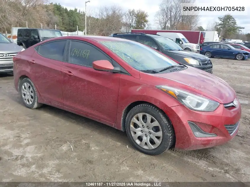 5NPDH4AEXGH705428 2016 Hyundai Elantra