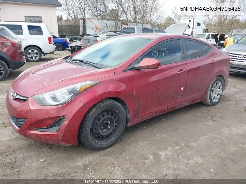 5NPDH4AEXGH705428 2016 Hyundai Elantra