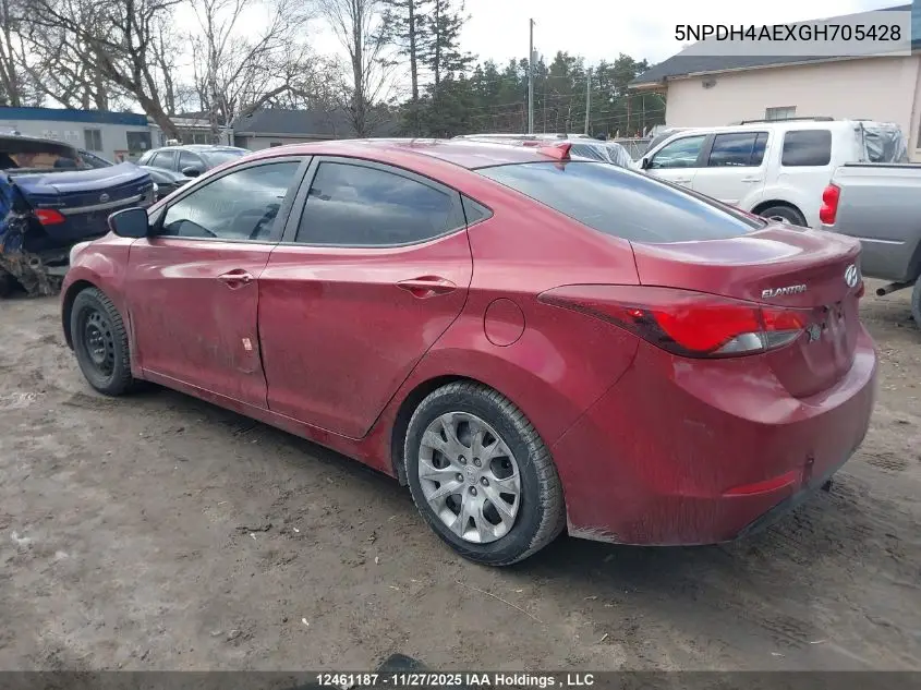 5NPDH4AEXGH705428 2016 Hyundai Elantra