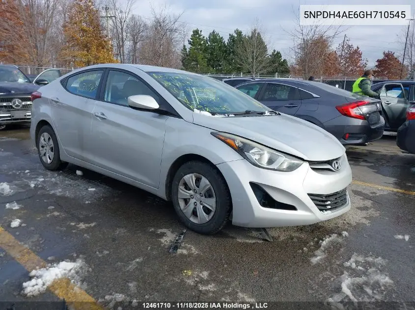 5NPDH4AE6GH710545 2016 Hyundai Elantra L