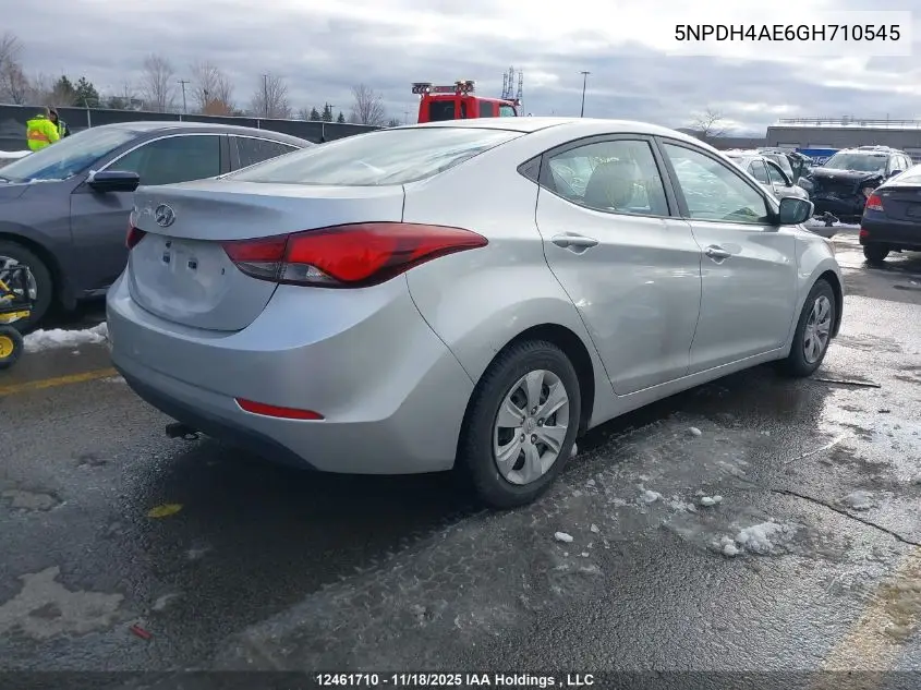 5NPDH4AE6GH710545 2016 Hyundai Elantra L
