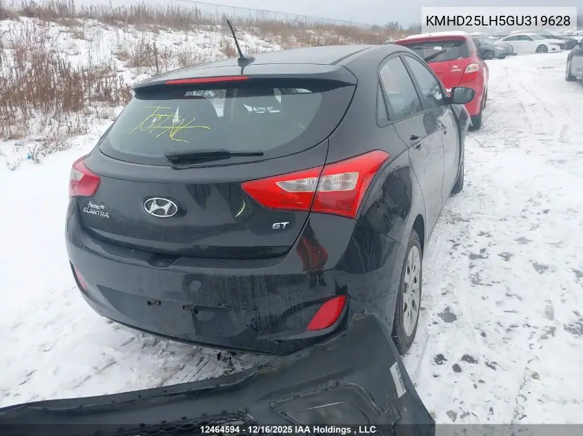 KMHD25LH5GU319628 2016 Hyundai Elantra Gt Gl