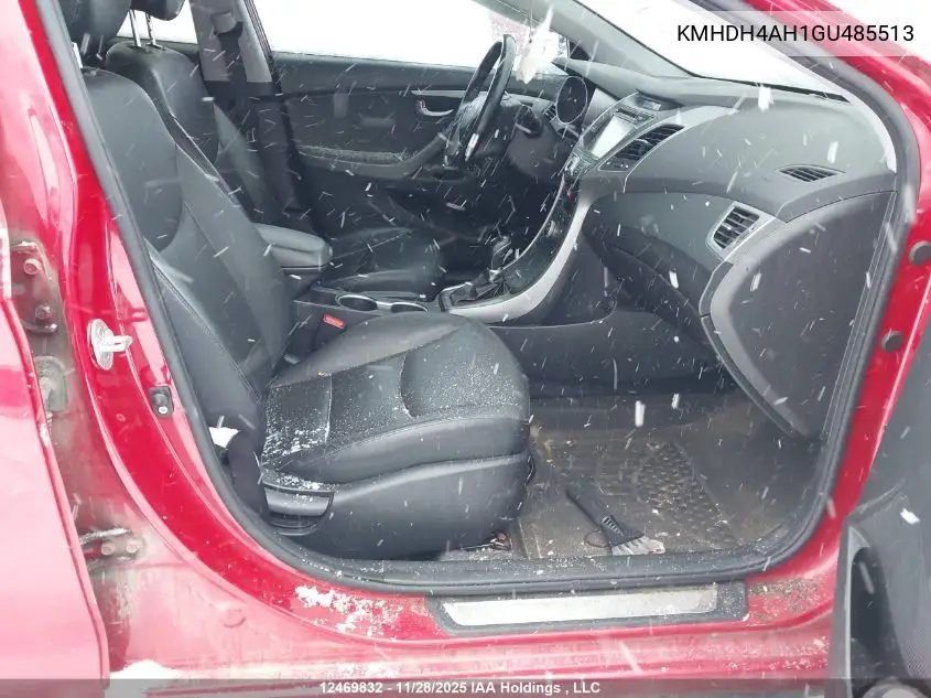KMHDH4AH1GU485513 2016 Hyundai Elantra Se/Sport/Limited