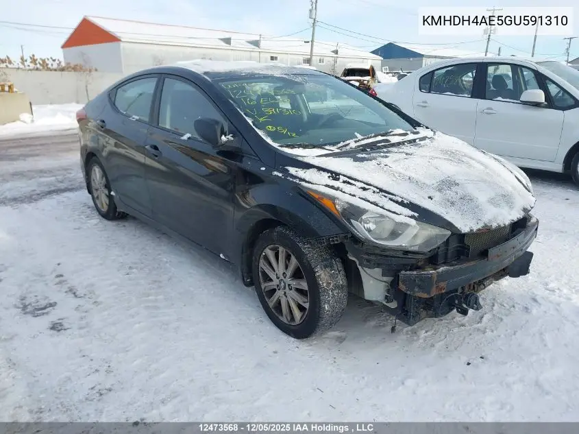KMHDH4AE5GU591310 2016 Hyundai Elantra Sport Appearance