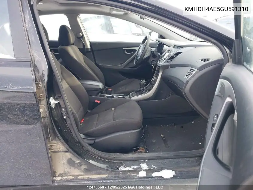 KMHDH4AE5GU591310 2016 Hyundai Elantra Sport Appearance