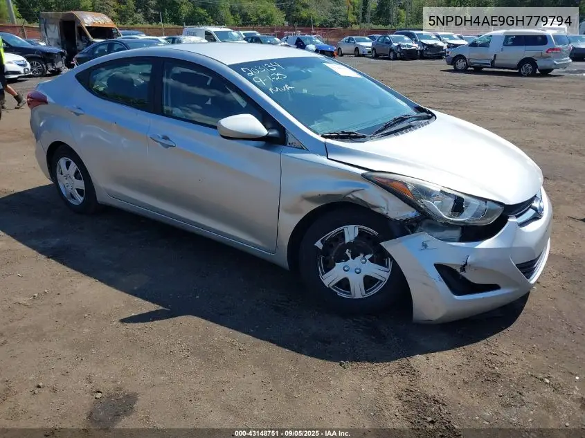 5NPDH4AE9GH779794 2016 Hyundai Elantra Se