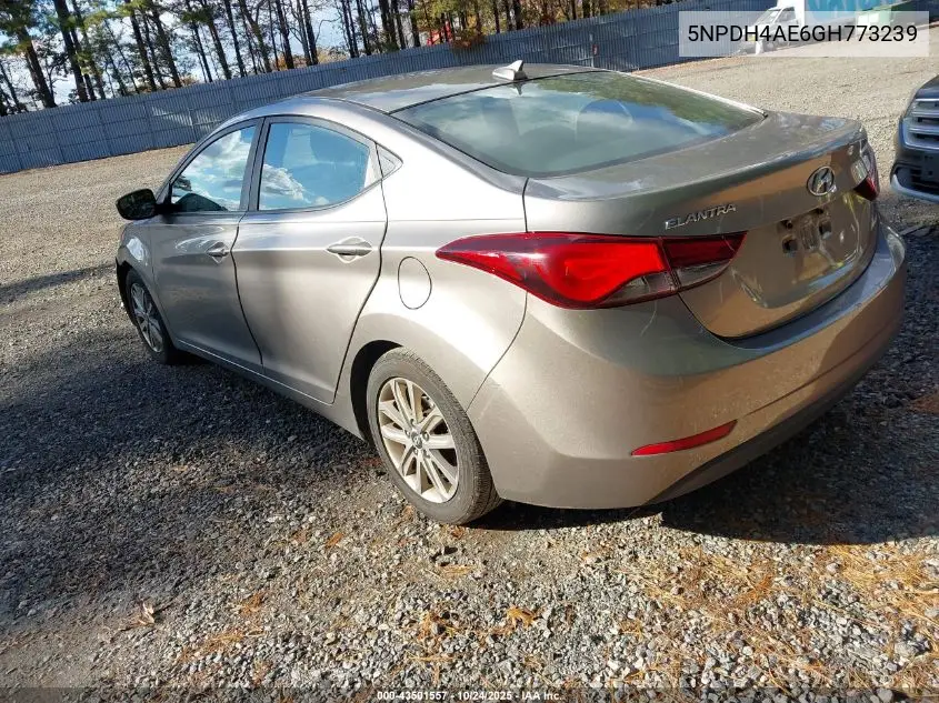 5NPDH4AE6GH773239 2016 Hyundai Elantra Se