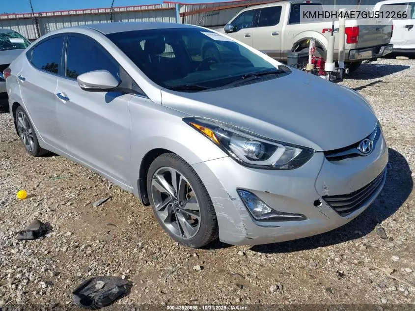 KMHDH4AE7GU512266 2016 Hyundai Elantra Limited