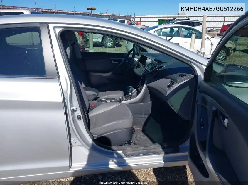 KMHDH4AE7GU512266 2016 Hyundai Elantra Limited