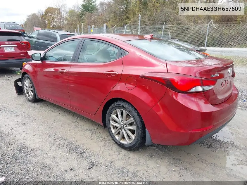 5NPDH4AE3GH657609 2016 Hyundai Elantra Se