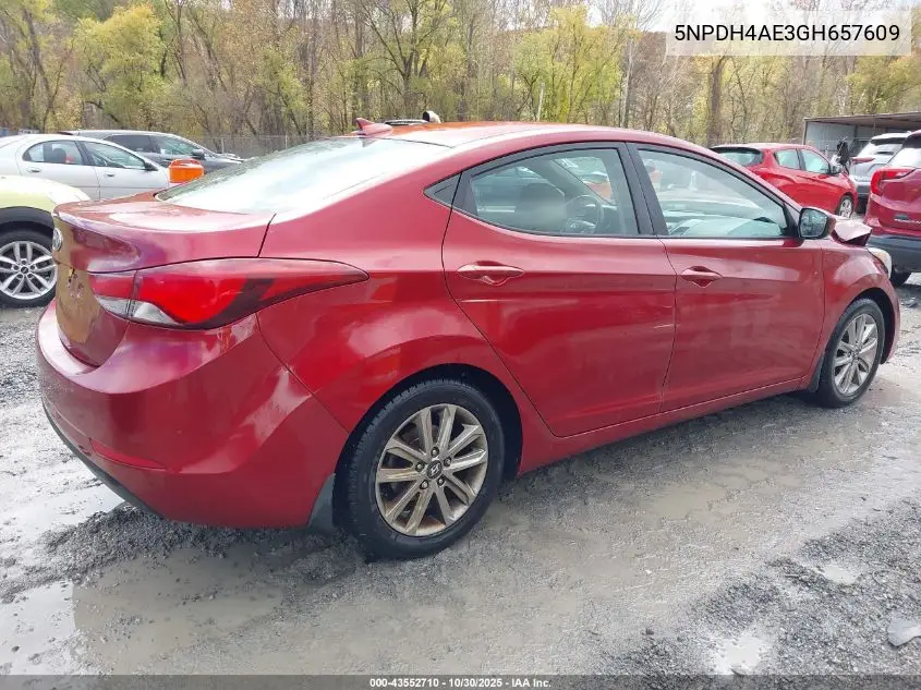 5NPDH4AE3GH657609 2016 Hyundai Elantra Se