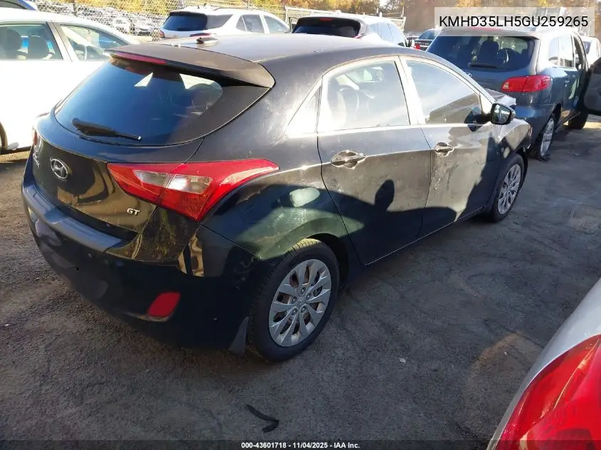 KMHD35LH5GU259265 2016 Hyundai Elantra Gt
