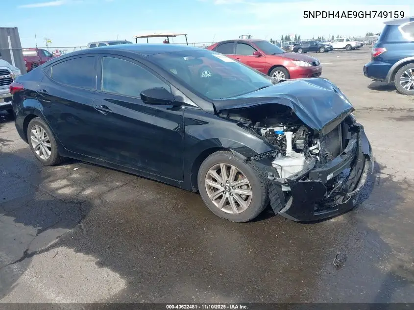 5NPDH4AE9GH749159 2016 Hyundai Elantra Se