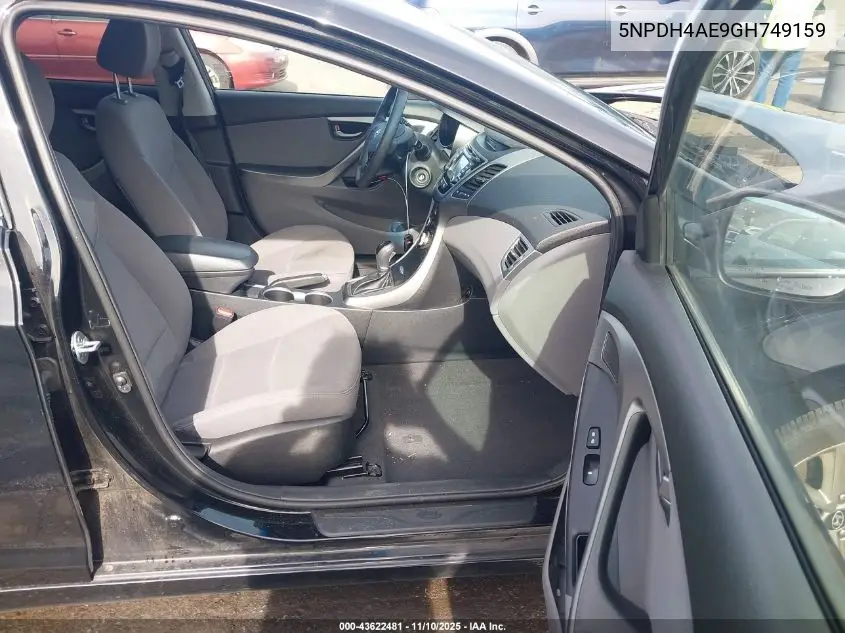 5NPDH4AE9GH749159 2016 Hyundai Elantra Se