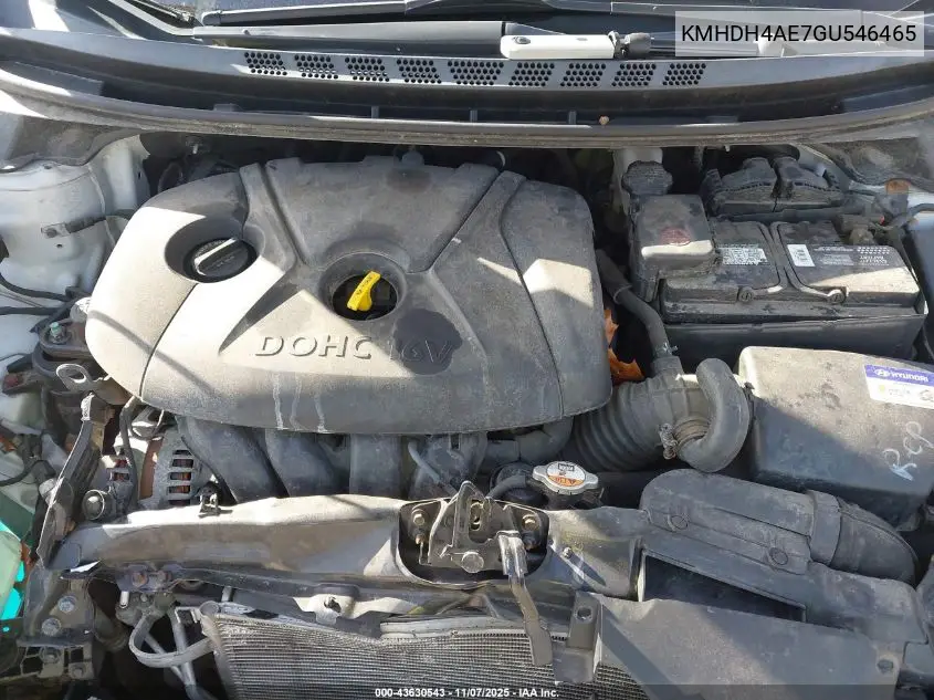 KMHDH4AE7GU546465 2016 Hyundai Elantra Se