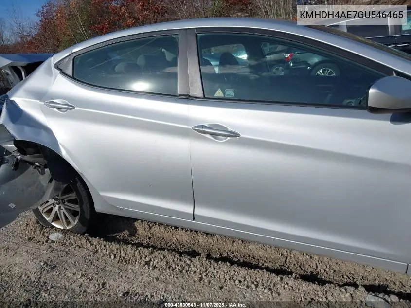 KMHDH4AE7GU546465 2016 Hyundai Elantra Se
