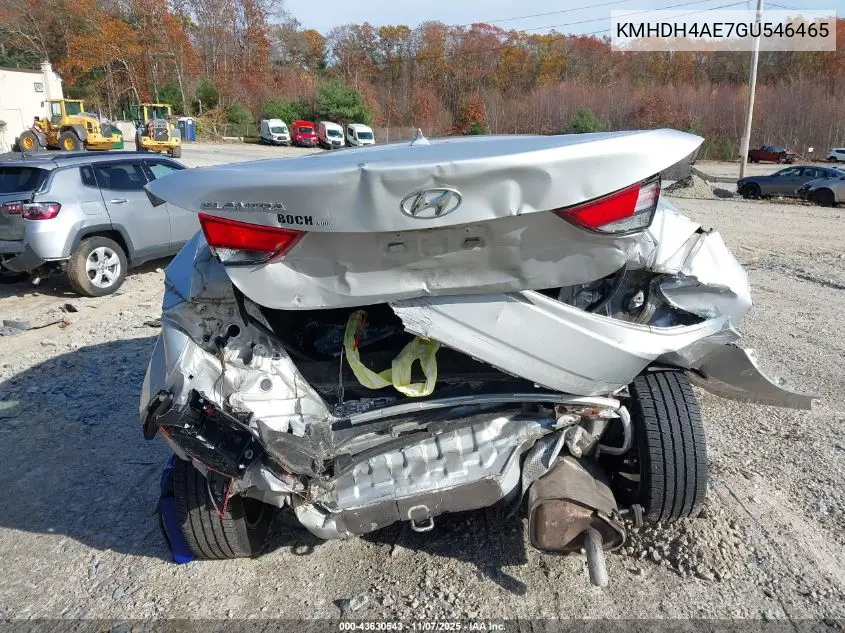 KMHDH4AE7GU546465 2016 Hyundai Elantra Se