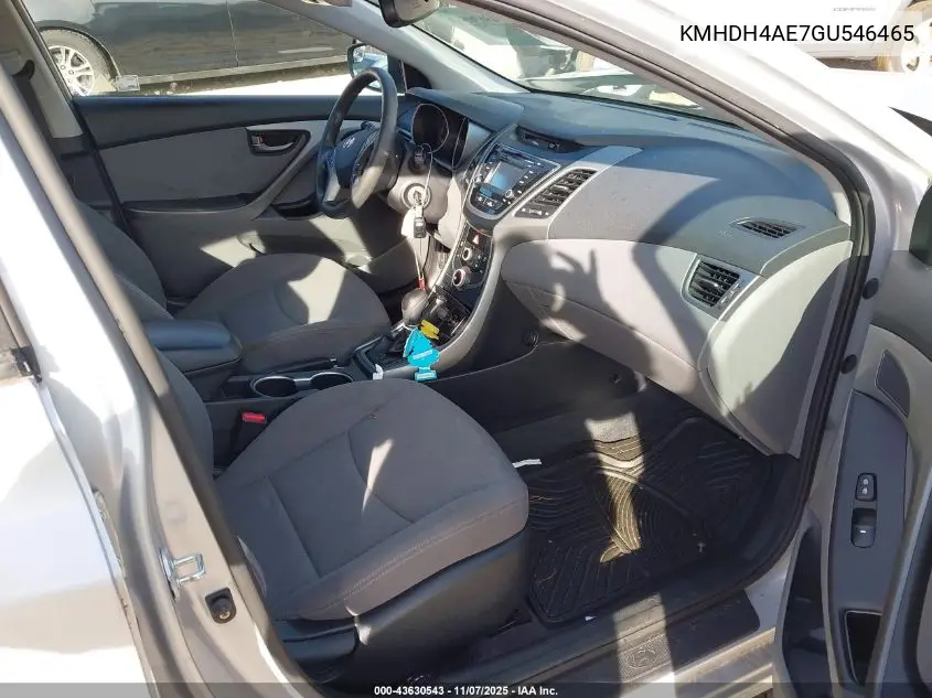 KMHDH4AE7GU546465 2016 Hyundai Elantra Se
