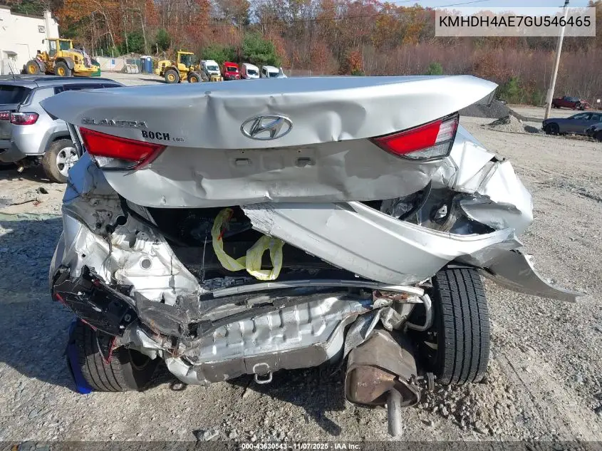 KMHDH4AE7GU546465 2016 Hyundai Elantra Se