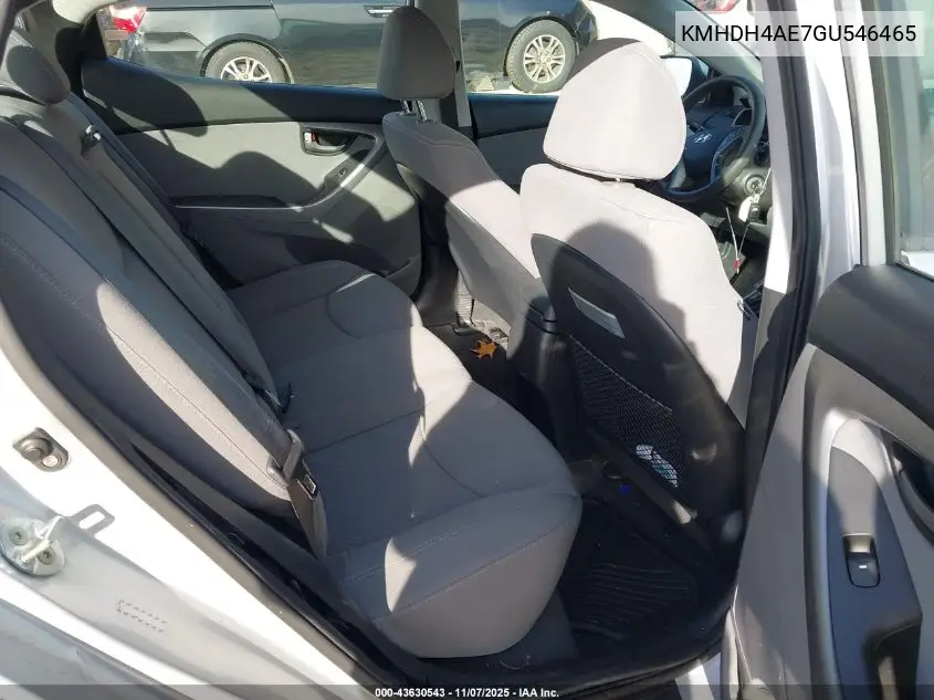 KMHDH4AE7GU546465 2016 Hyundai Elantra Se