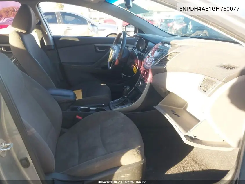 5NPDH4AE1GH750077 2016 Hyundai Elantra Se
