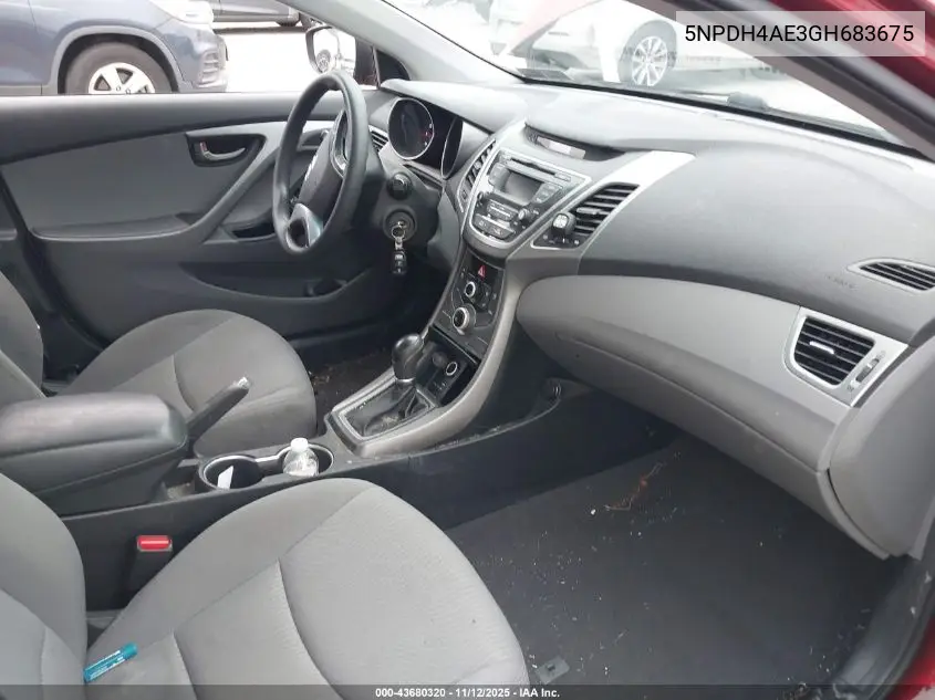 5NPDH4AE3GH683675 2016 Hyundai Elantra Se