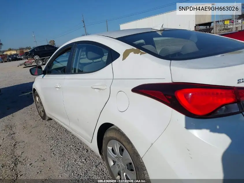 5NPDH4AE9GH663026 2016 Hyundai Elantra Se