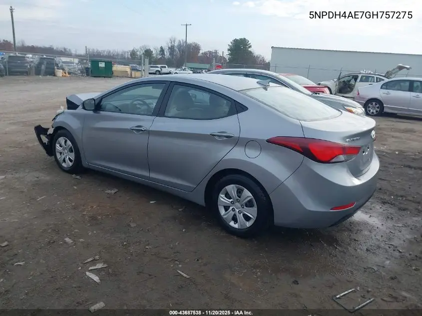 5NPDH4AE7GH757275 2016 Hyundai Elantra Se