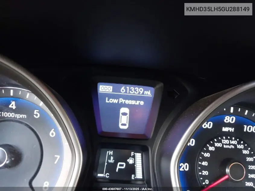 KMHD35LH5GU288149 2016 Hyundai Elantra Gt