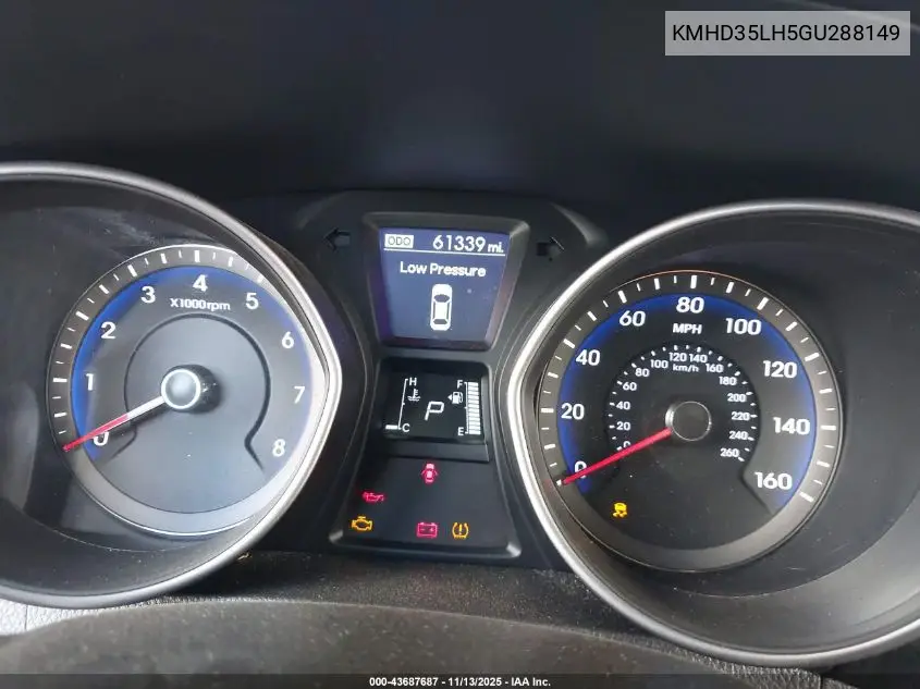KMHD35LH5GU288149 2016 Hyundai Elantra Gt