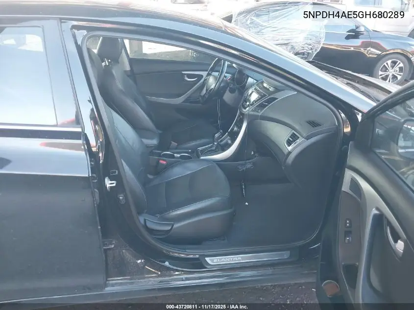 5NPDH4AE5GH680289 2016 Hyundai Elantra Limited