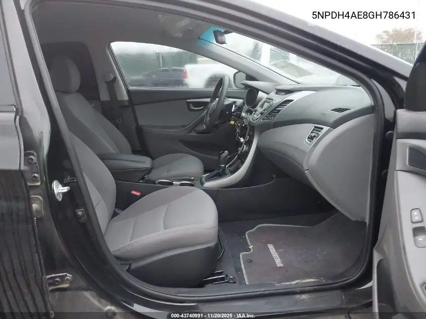 5NPDH4AE8GH786431 2016 Hyundai Elantra Se