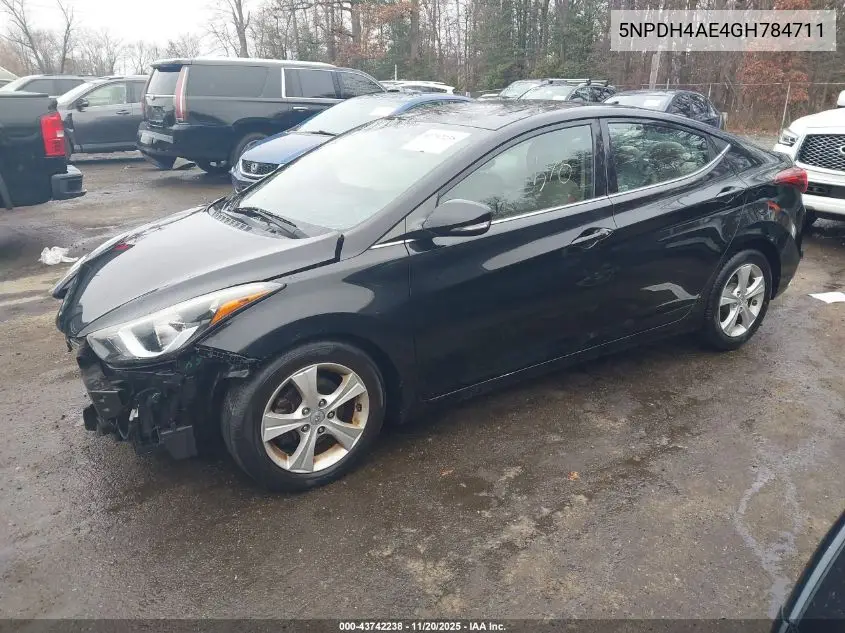 5NPDH4AE4GH784711 2016 Hyundai Elantra Value Edition