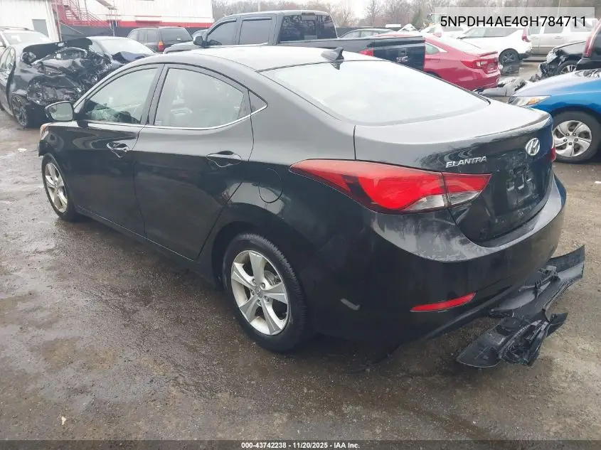 5NPDH4AE4GH784711 2016 Hyundai Elantra Value Edition
