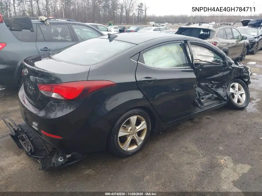 5NPDH4AE4GH784711 2016 Hyundai Elantra Value Edition