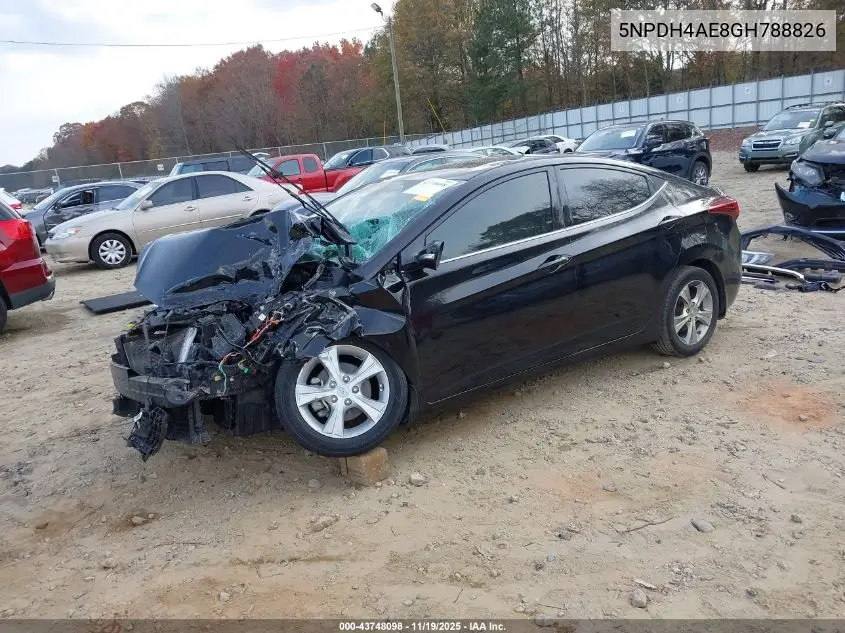 5NPDH4AE8GH788826 2016 Hyundai Elantra Value Edition