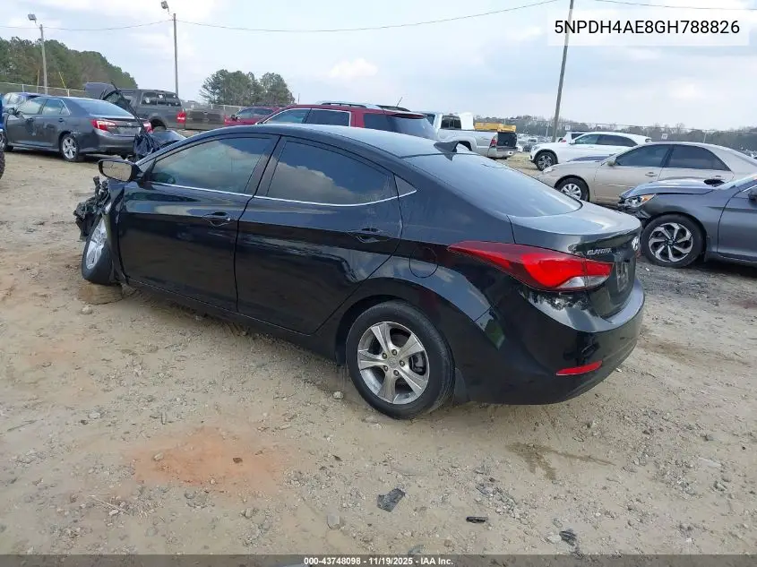 5NPDH4AE8GH788826 2016 Hyundai Elantra Value Edition