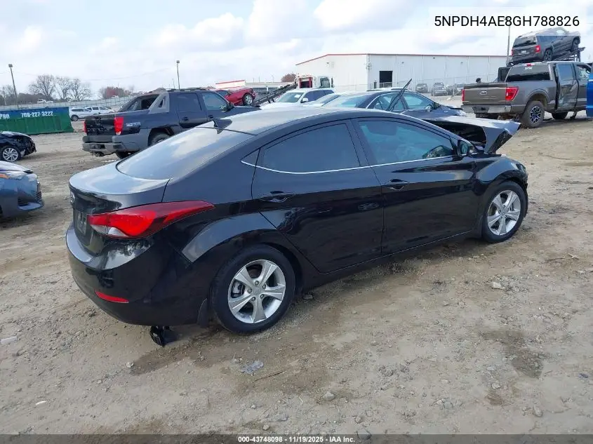 5NPDH4AE8GH788826 2016 Hyundai Elantra Value Edition