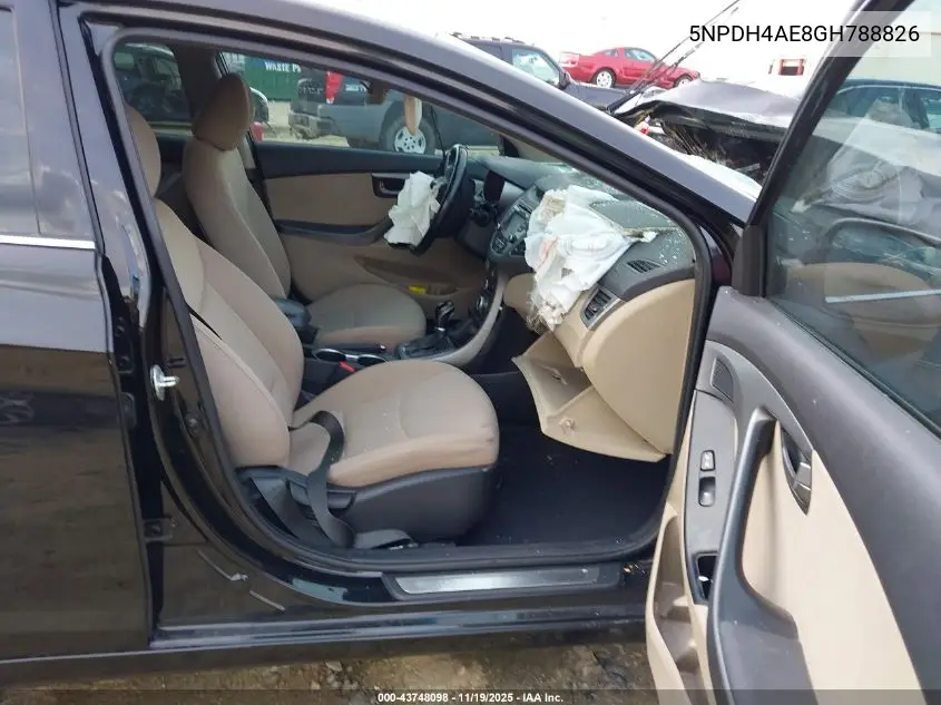 5NPDH4AE8GH788826 2016 Hyundai Elantra Value Edition