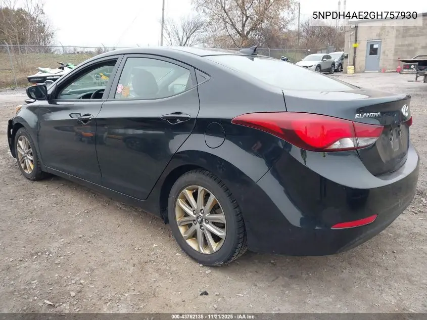 5NPDH4AE2GH757930 2016 Hyundai Elantra Se