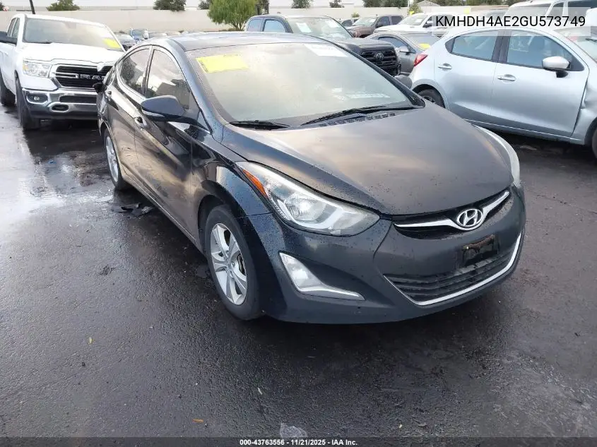 KMHDH4AE2GU573749 2016 Hyundai Elantra Value Edition