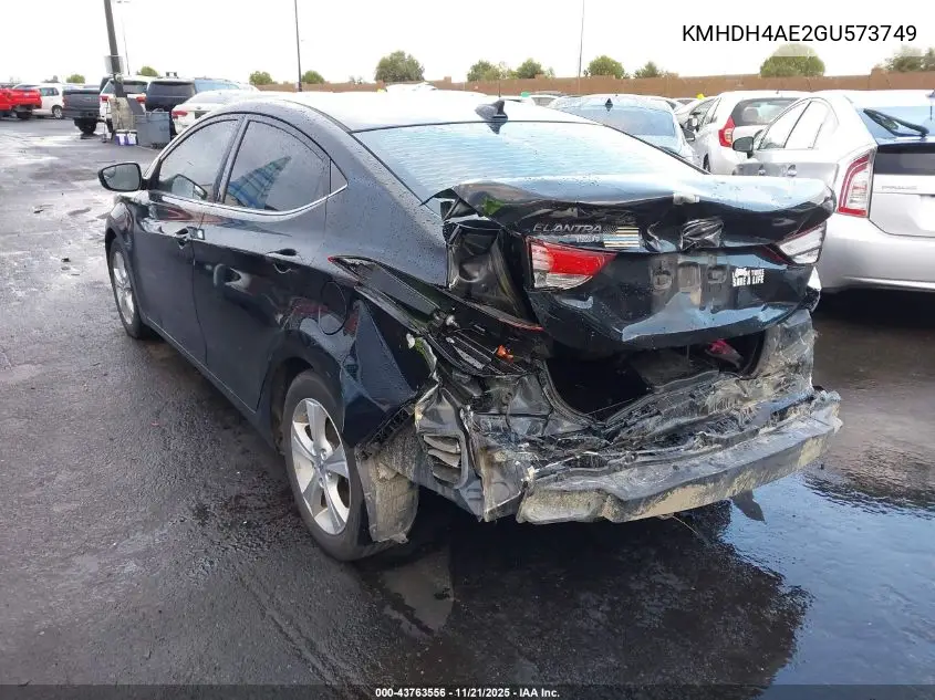 KMHDH4AE2GU573749 2016 Hyundai Elantra Value Edition
