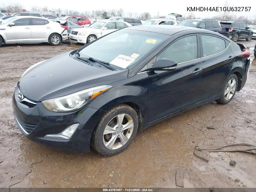KMHDH4AE1GU632757 2016 Hyundai Elantra Value Edition