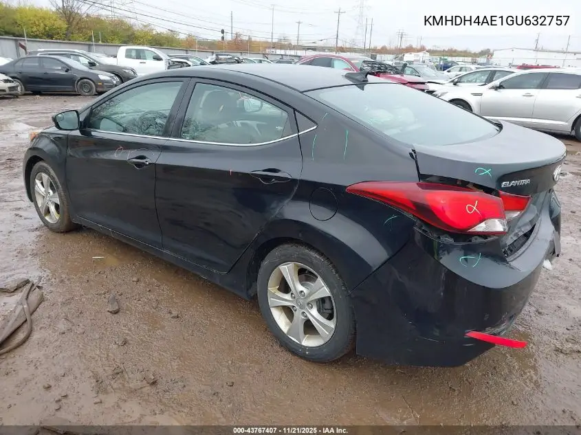 KMHDH4AE1GU632757 2016 Hyundai Elantra Value Edition