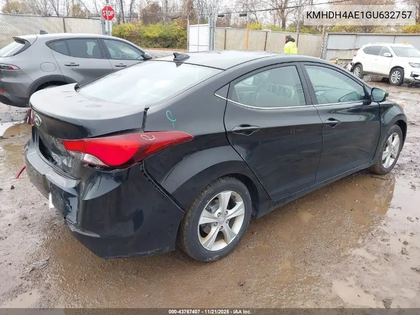 KMHDH4AE1GU632757 2016 Hyundai Elantra Value Edition