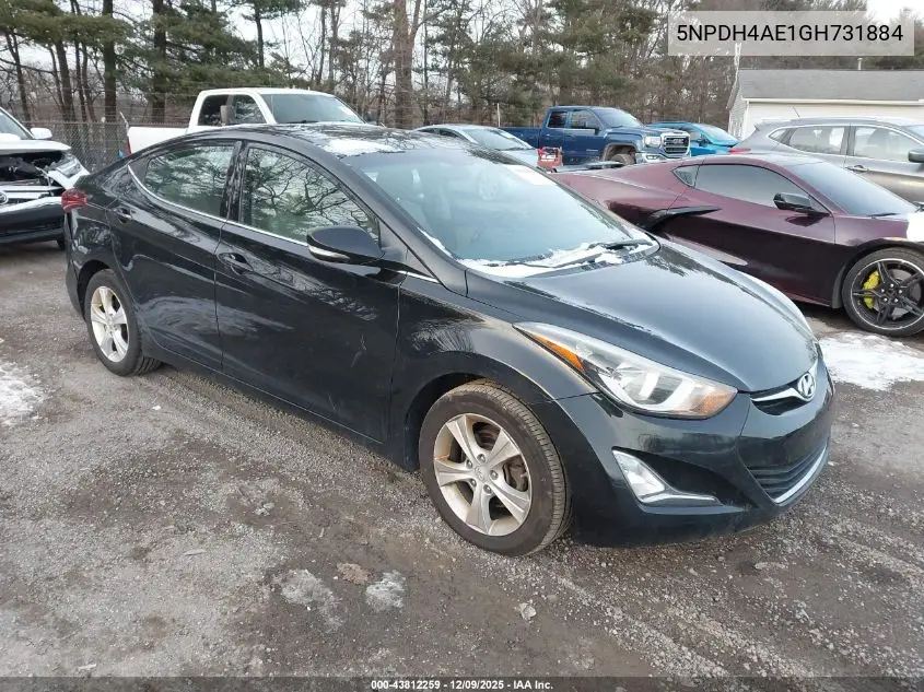 5NPDH4AE1GH731884 2016 Hyundai Elantra Value Edition