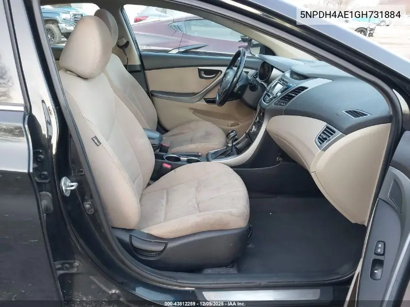 5NPDH4AE1GH731884 2016 Hyundai Elantra Value Edition