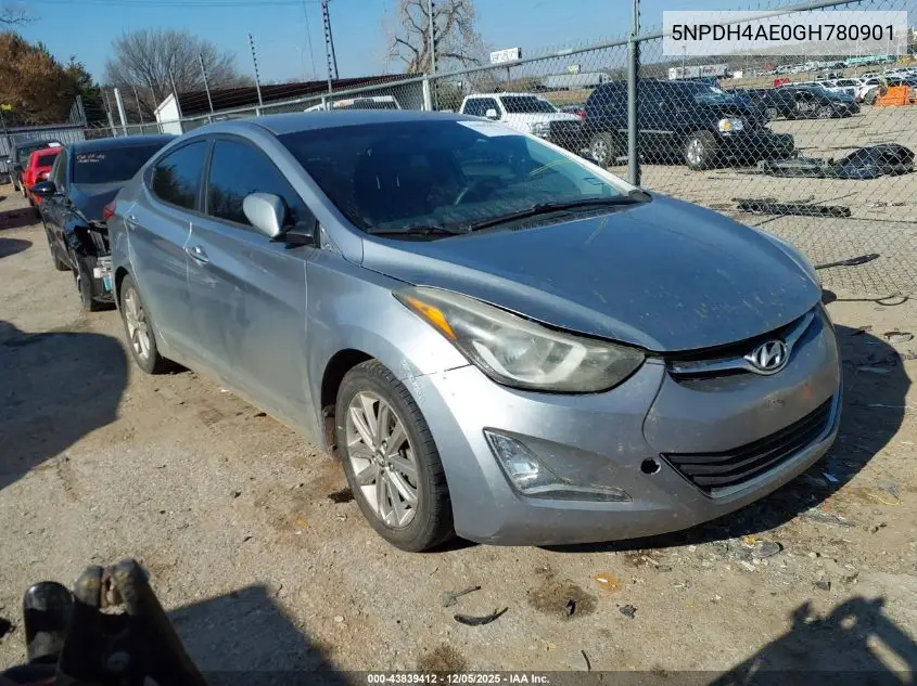 5NPDH4AE0GH780901 2016 Hyundai Elantra Se