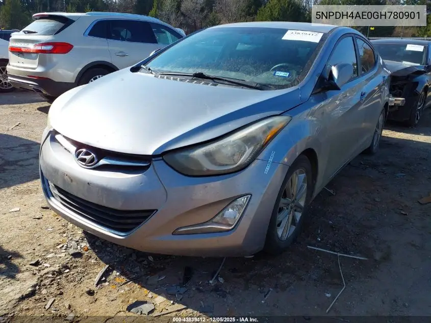 5NPDH4AE0GH780901 2016 Hyundai Elantra Se