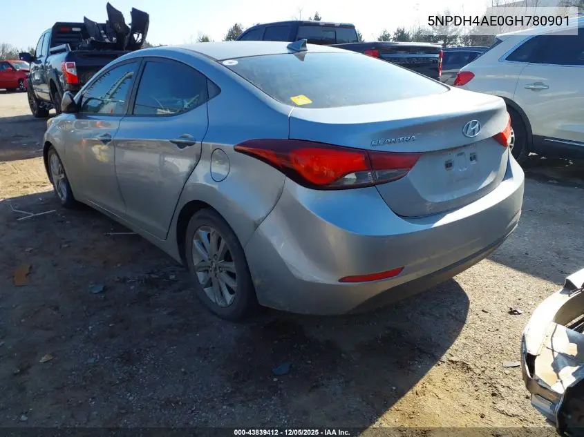 5NPDH4AE0GH780901 2016 Hyundai Elantra Se